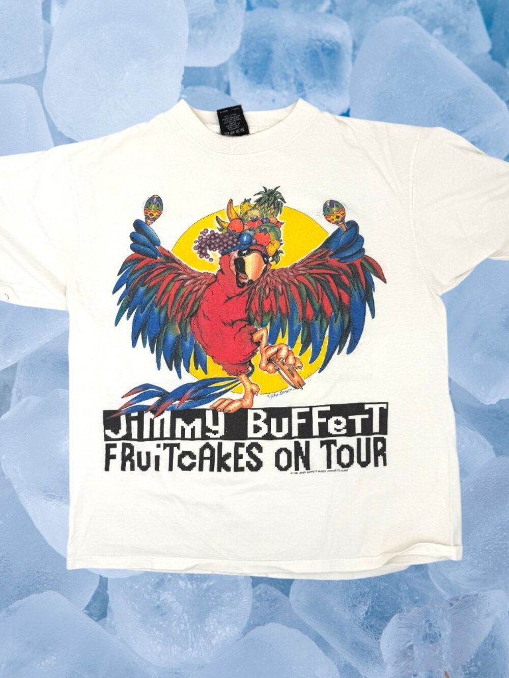 Vintage Jimmy Buffet Fruitcakes On Tour concert  Giant T Shirt Single Stitch XL
